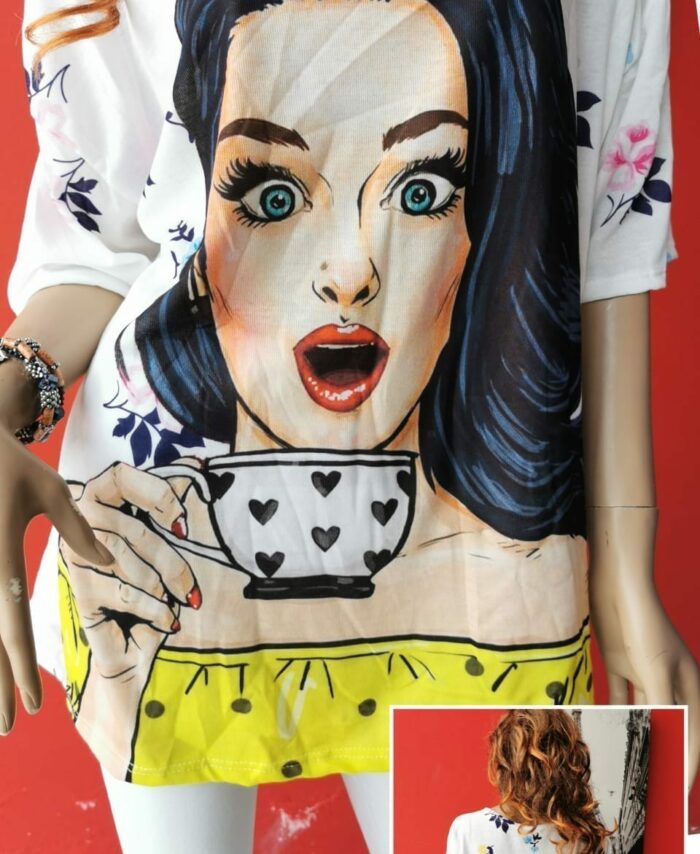 Camiseta estampada mujer